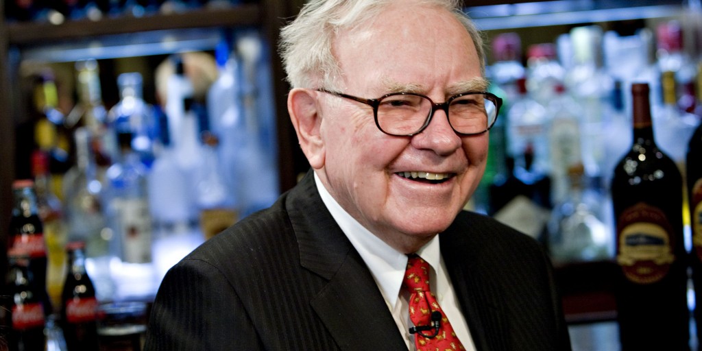 Warren Buffett, chief executive officer of Berkshire Hathaway, speaks during a television interview in advance of a charity lunch with a group led by Courtenay Wolfe, chief executive officer of Salida Capital, at Smith & Wollensky in New York, U.S., on Monday, Feb. 22, 2010. Buffett, a billionaire who pledged the bulk of his fortune to philanthropy, said the need for charitable giving is unending. Photographer: Daniel Acker/Bloomberg via Getty Images